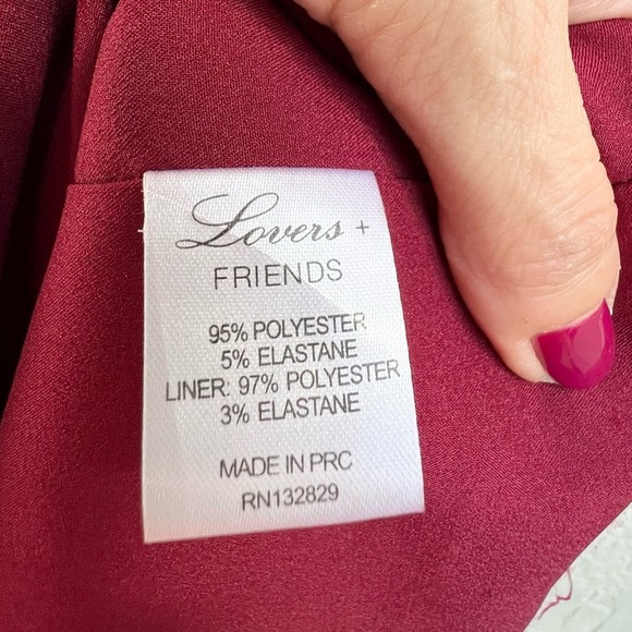Lovers+ Friends burgundy maxi dress size 2 - Picture 4 of 8